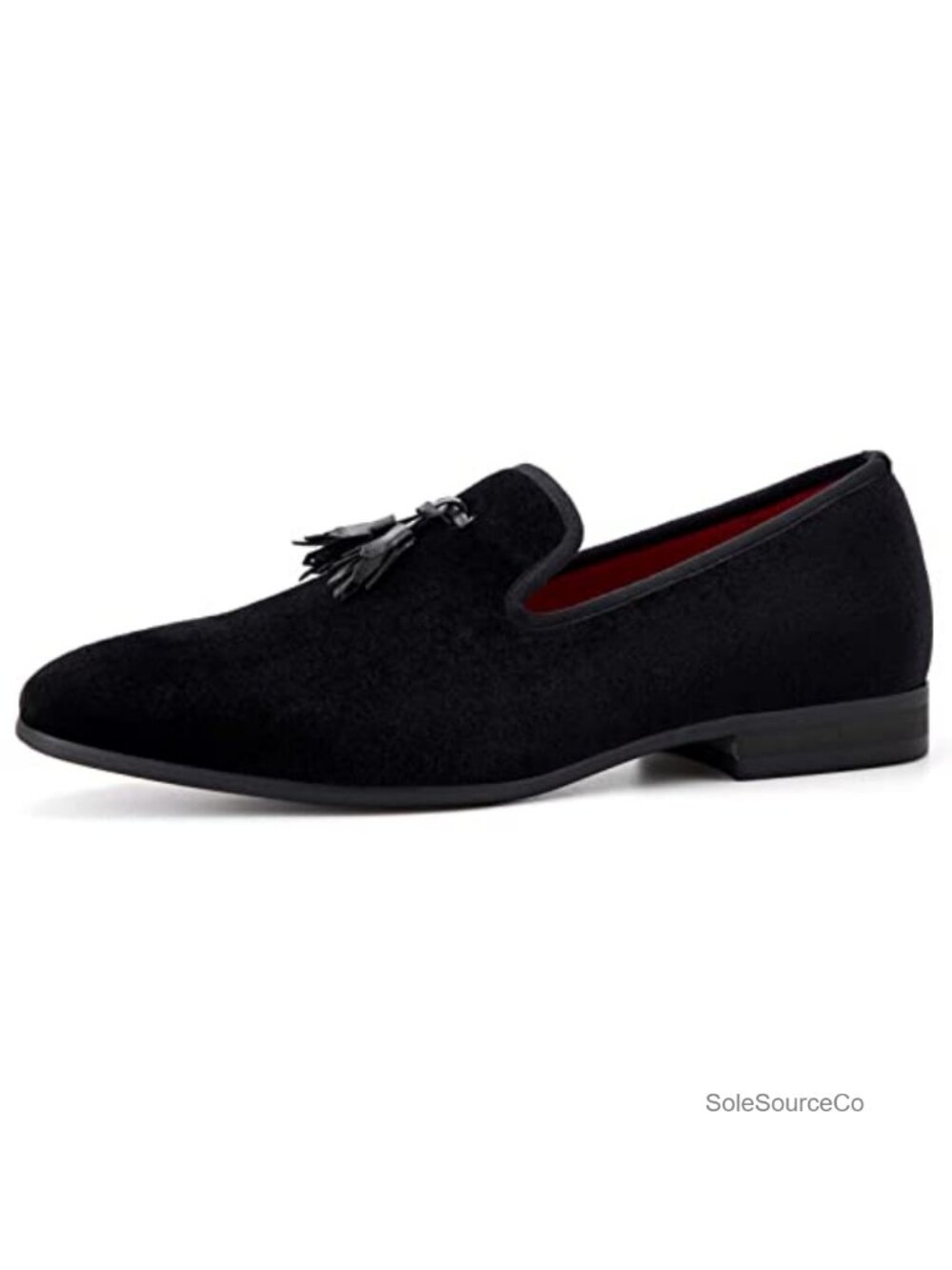 Men's Velvet Loafers Tassel Slip On Party Wedding Shoes